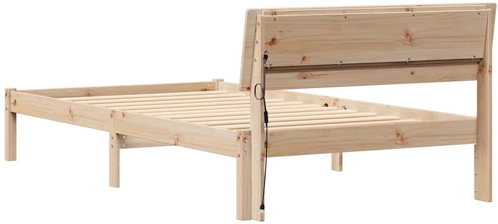 Lova Lovos rėmas Ruda 75 x 190 cm Kietos pušies mediena