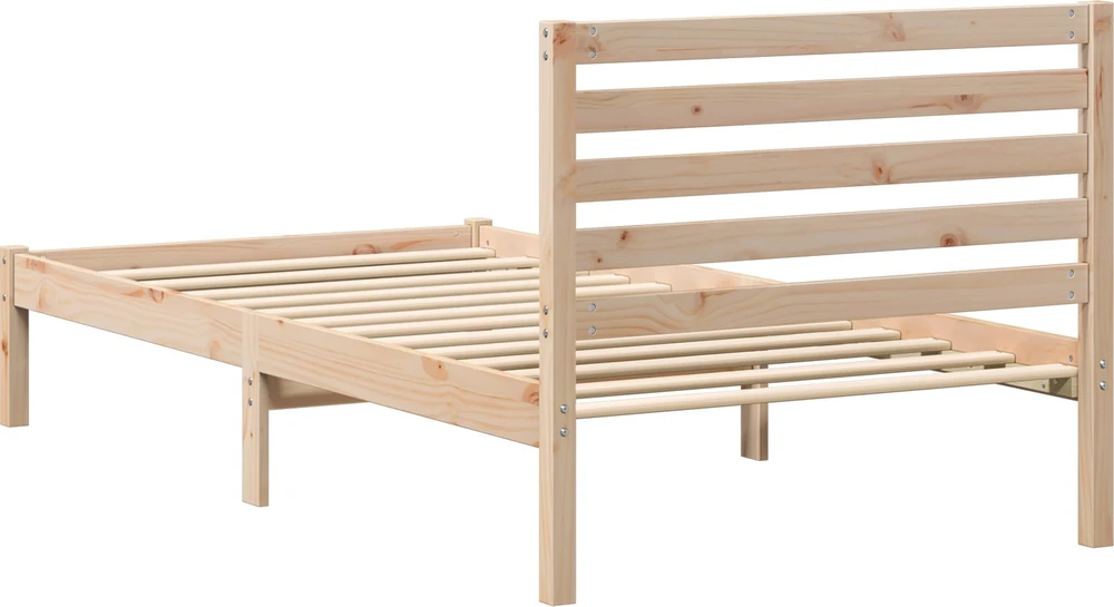 Lova Lovos rėmas Ruda 75 x 190 cm Kietos pušies mediena