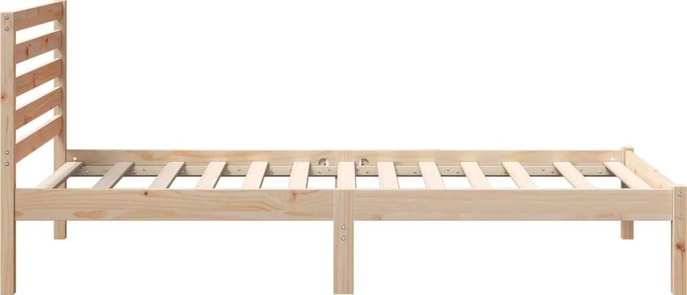 Lova Lovos rėmas Ruda 75 x 190 cm Kietos pušies mediena