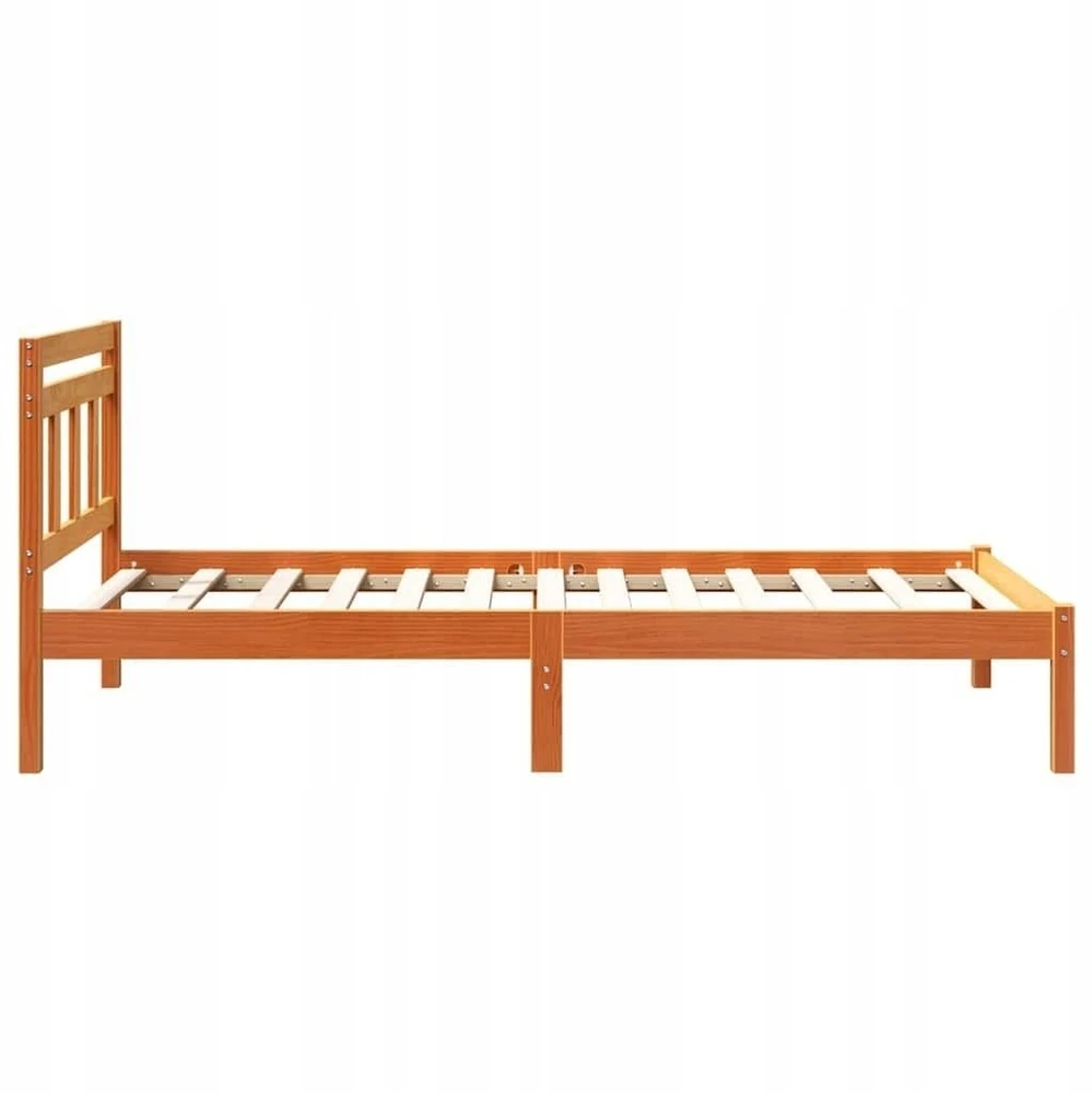 Lova Lovos rėmas Ruda 75 x 190 cm Kietos pušies mediena