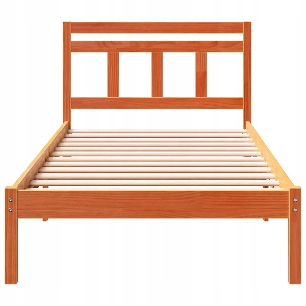 Lova Lovos rėmas Ruda 75 x 190 cm Kietos pušies mediena