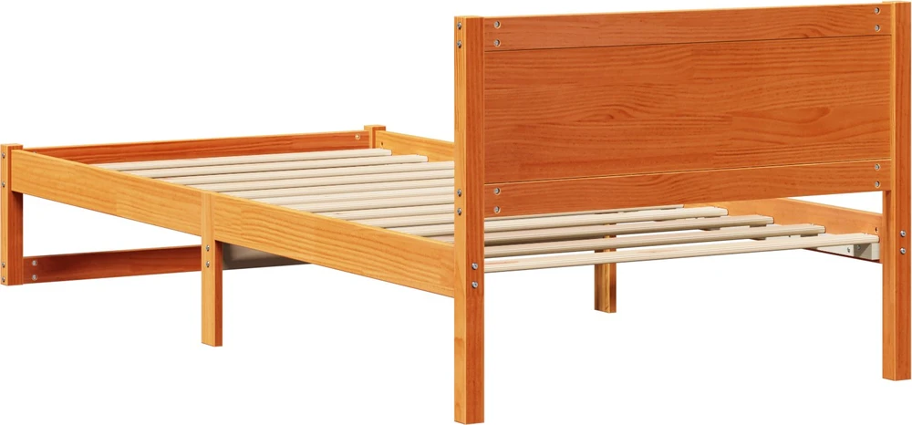 Lova Lovos rėmas Vaško ruda 75 x 190 cm Kietos pušies mediena
