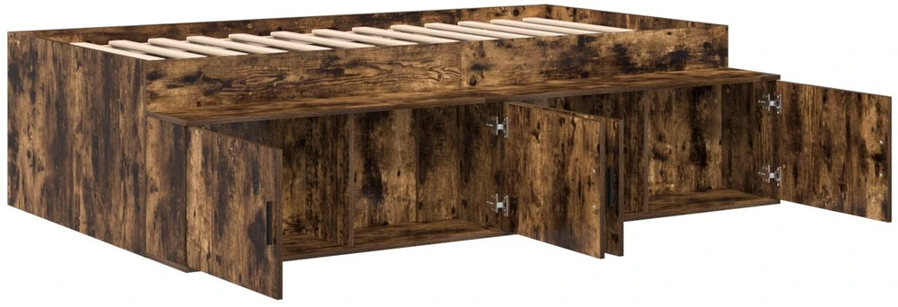 Lovos rėmas Rūkyta ąžuolas 90 x 200 cm Apdirbta mediena