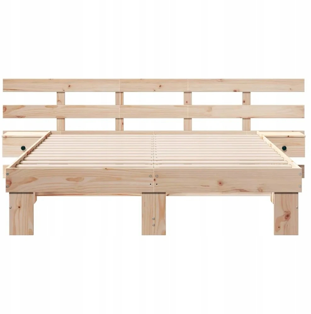 Lovos rėmas Ruda 150 x 200 cm Kietos pušies mediena