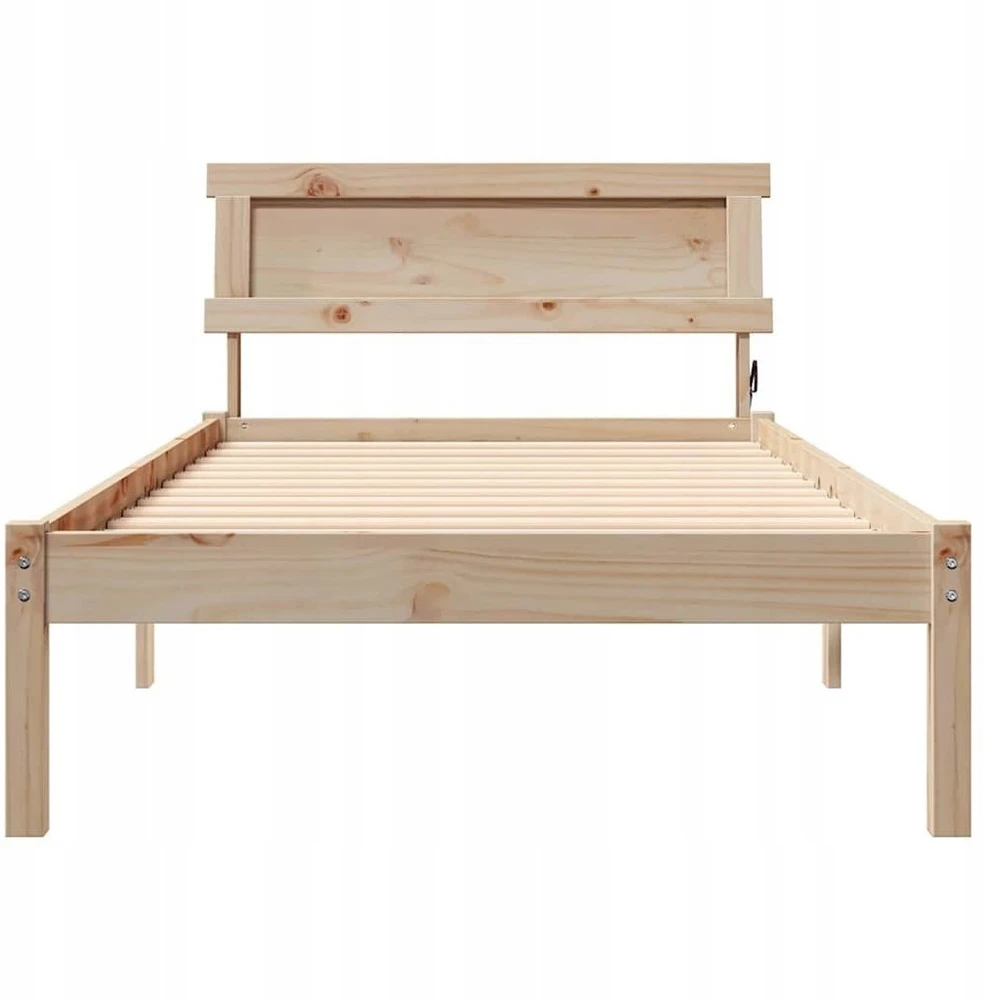 Lova Lovos rėmas Ruda 80 x 200 cm Kietos pušies mediena