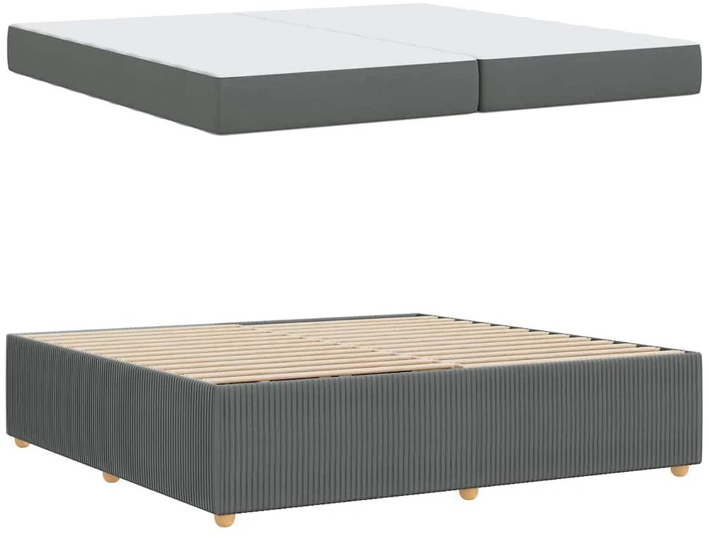 Lovos rėmas Tamsiai pilka 200 x 200 cm audinys