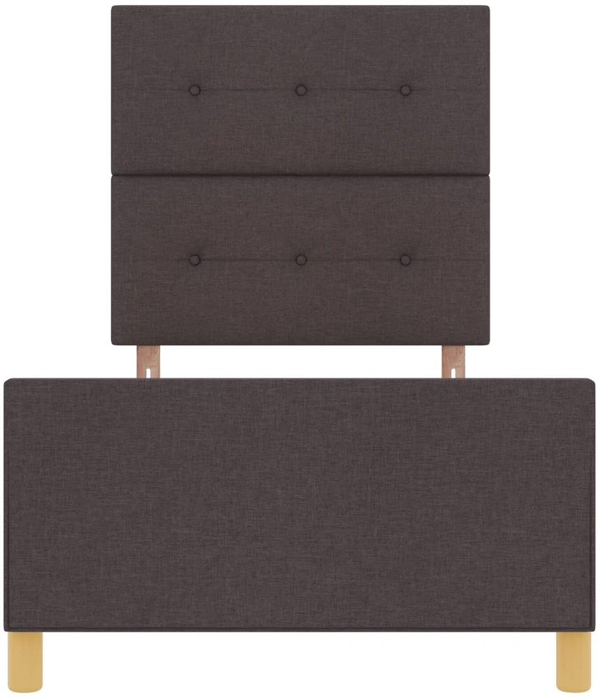 Lovos rėmas su galvūgalio Tamsiai ruda 80 x 200 cm audinys