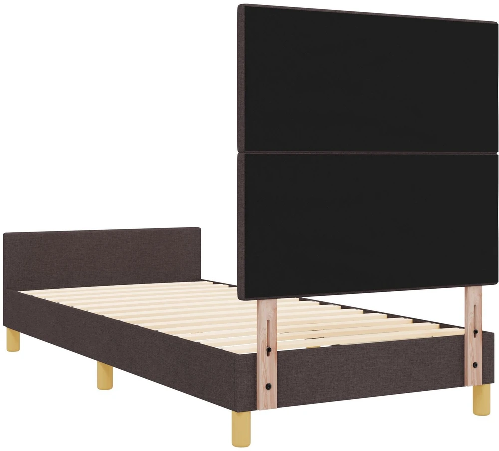 Lovos rėmas su galvūgalio Tamsiai ruda 80 x 200 cm audinys