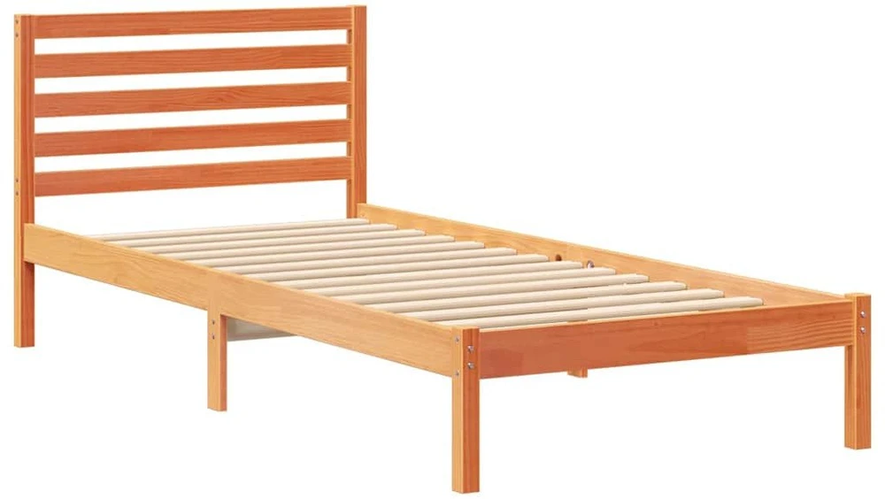 Lova Lovos rėmas Vaško ruda 100 x 220 cm Kietos pušies mediena