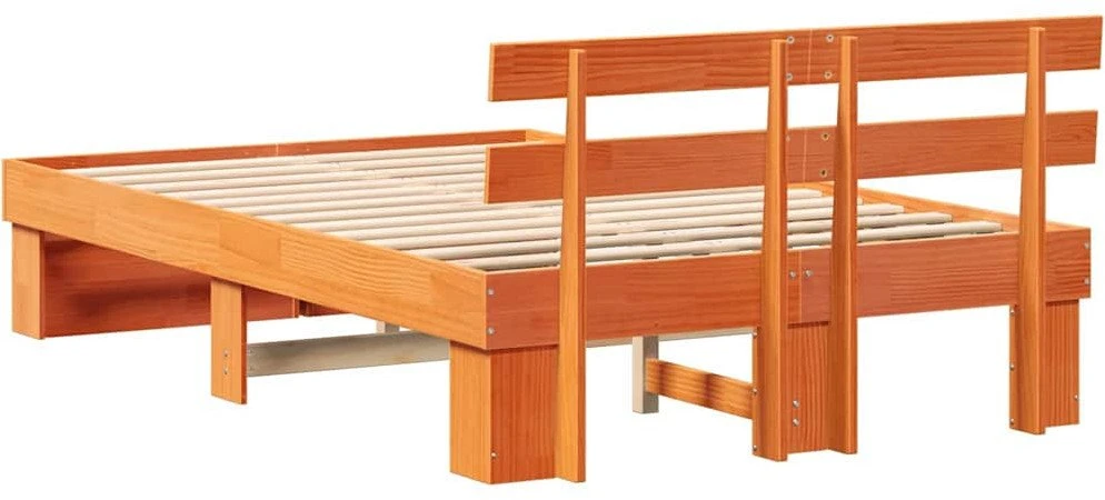 Lovos rėmas Vaško ruda 140 x 190 cm Kietos pušies mediena