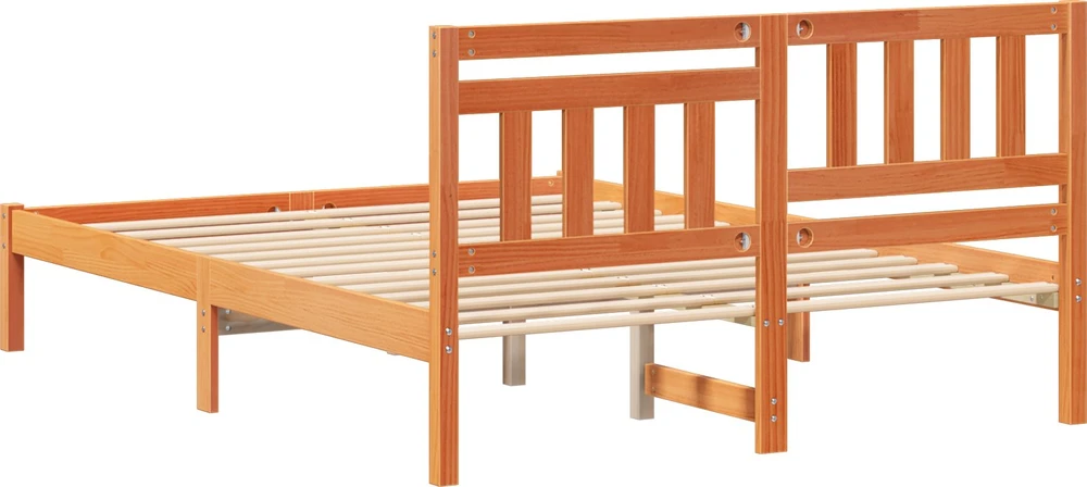 Lovos rėmas Vaško ruda 140 x 190 cm Kietos pušies mediena
