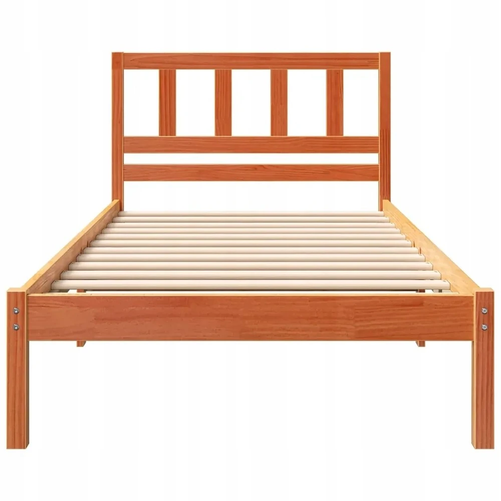 Lova Lovos rėmas Vaško ruda 75 x 190 cm Kietos pušies mediena