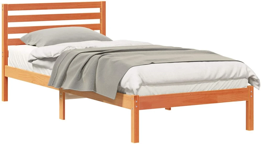 Lova Lovos rėmas Vaško ruda 80 x 210 cm Kietos pušies mediena