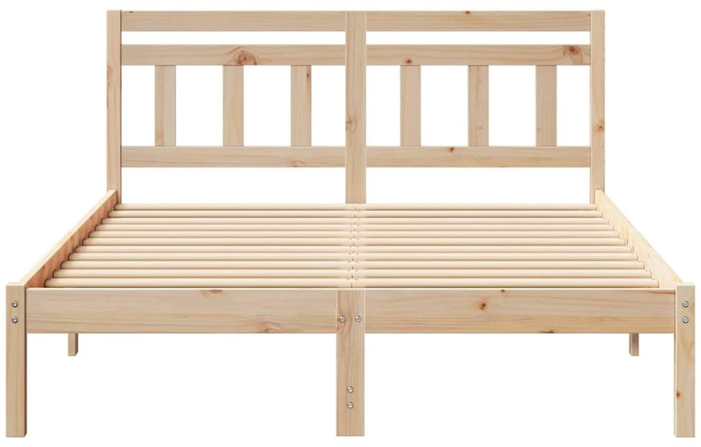 Lova Lovos rėmas Ruda 120 x 190 cm Kietos pušies mediena