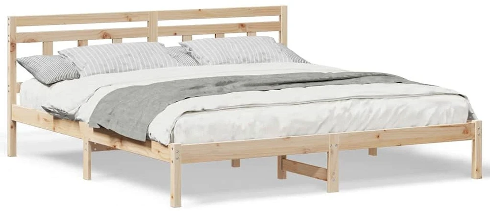 Lovos rėmas Ruda 200 x 200 cm Kietos pušies mediena