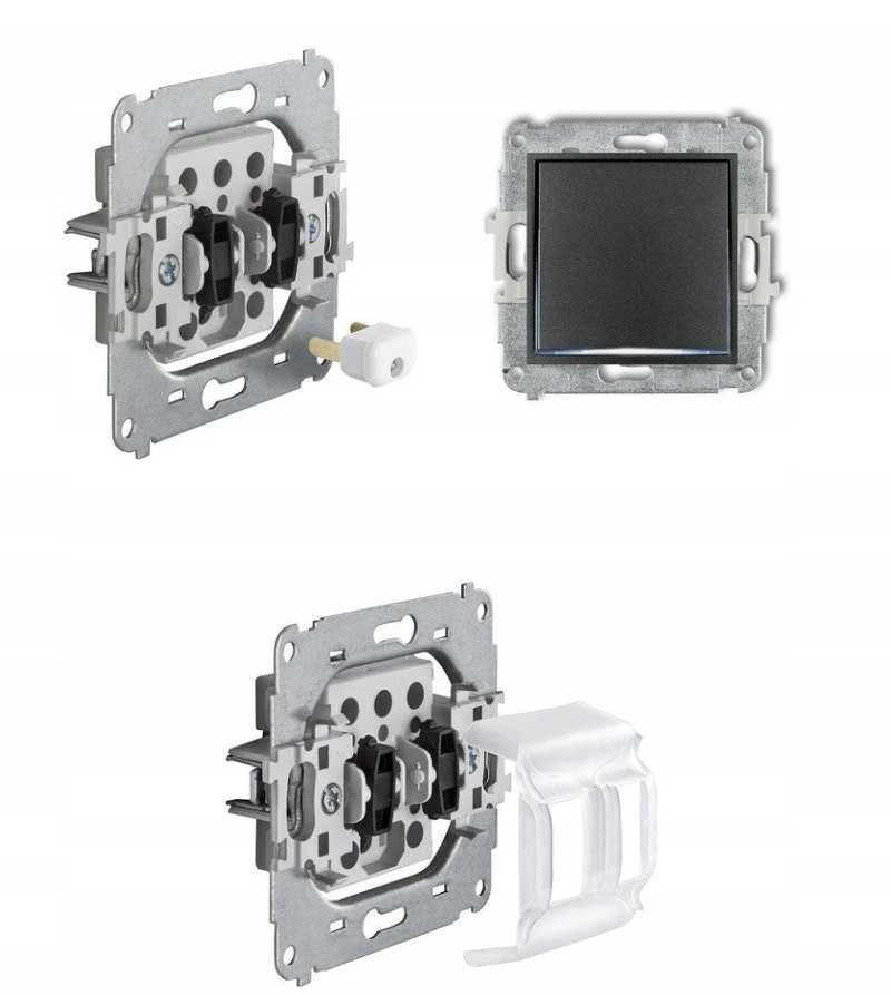 Karlik Elektrotechnik 0-0-IRSO-1 ICON Universalus vienas apvalus rėmas - stiklo efektas (rėmas: baltas dugnas: baltas) 0-0-IRSO-1