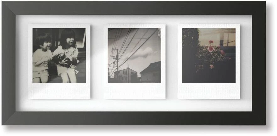 Nuotraukų rėmelis Ramka Polaroid Studio Photo Frame Triptych - juoda