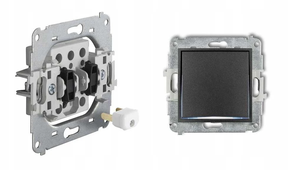 Karlik Elektrotechnik 60MR-4 MINI Universalus keturkampis rėmas, pagamintas iš taupe plastiko 60MR-4
