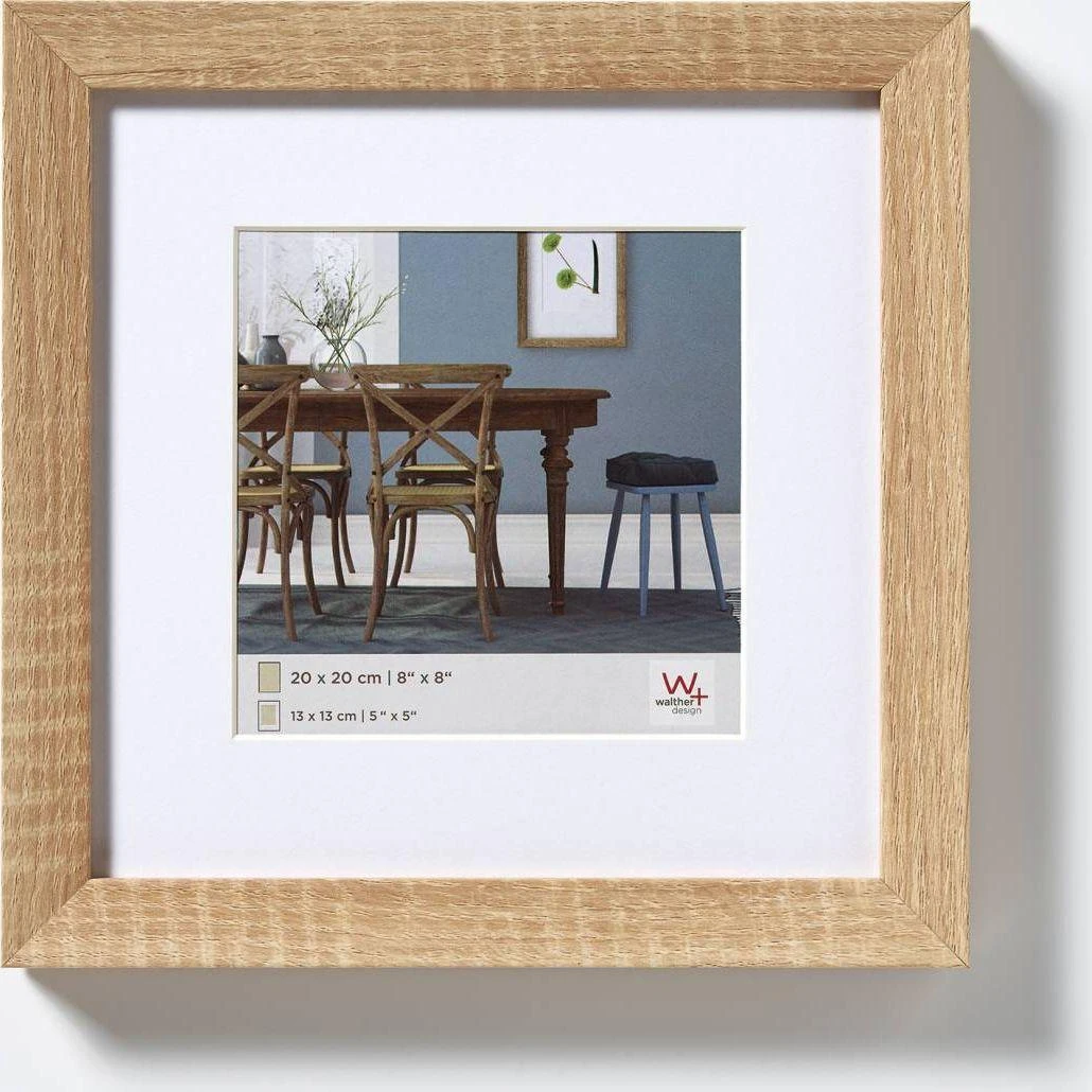 Nuotraukų rėmelis Walther Fiorito šviesus ąžuolas 30x30 Mediena įsk. Passepartout EF330E