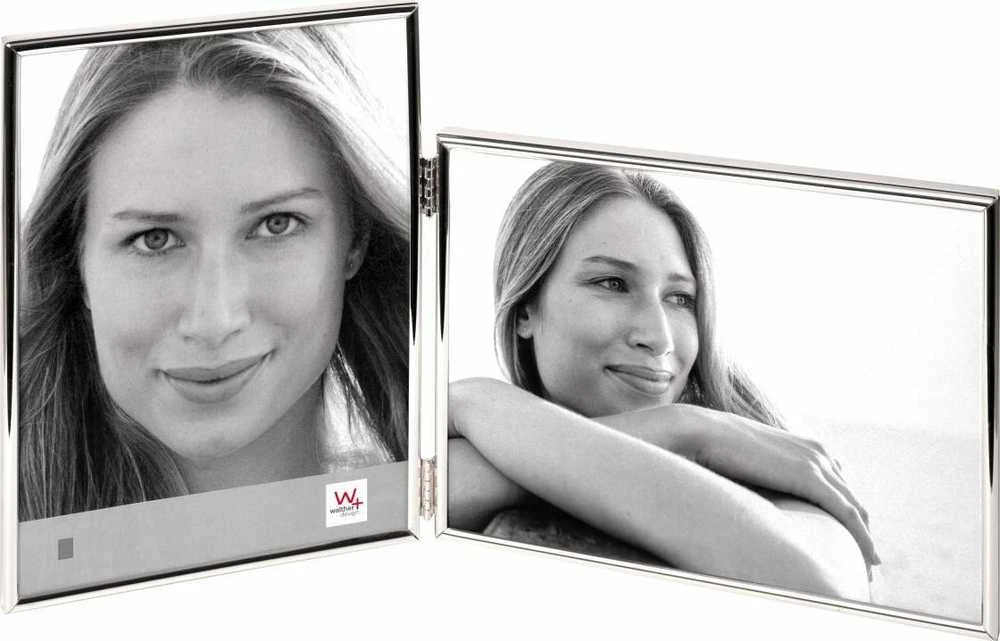 Nuotraukų rėmelis Walther Chloe sidabras 2x10x15 1x vertikalus 1x horizontalus WD115S