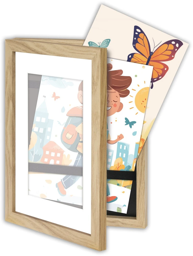 Nuotraukų rėmelis Ramka ZEP London Box Natural* MRN82 Ramka drewniana o wymiarach 14x21,5cm