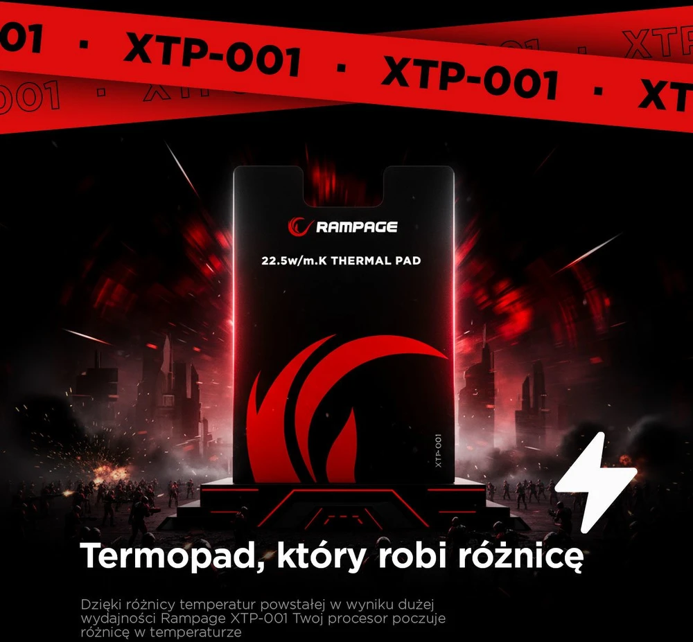 Termo padas Rampage XTP-001 38x38x0.2mm 22.5w/m.K