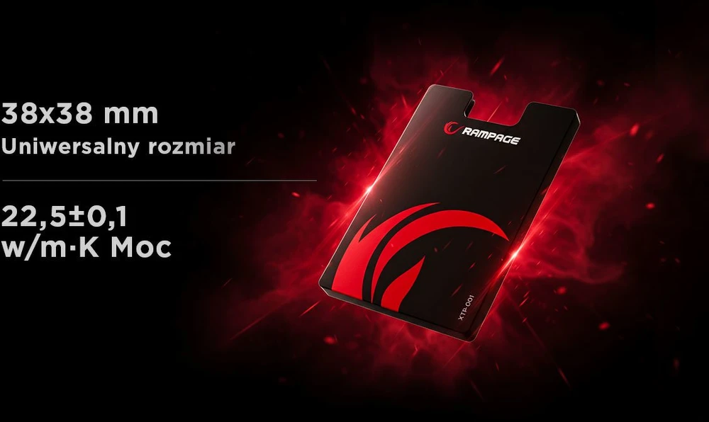 Termo padas Rampage XTP-001 38x38x0.2mm 22.5w/m.K