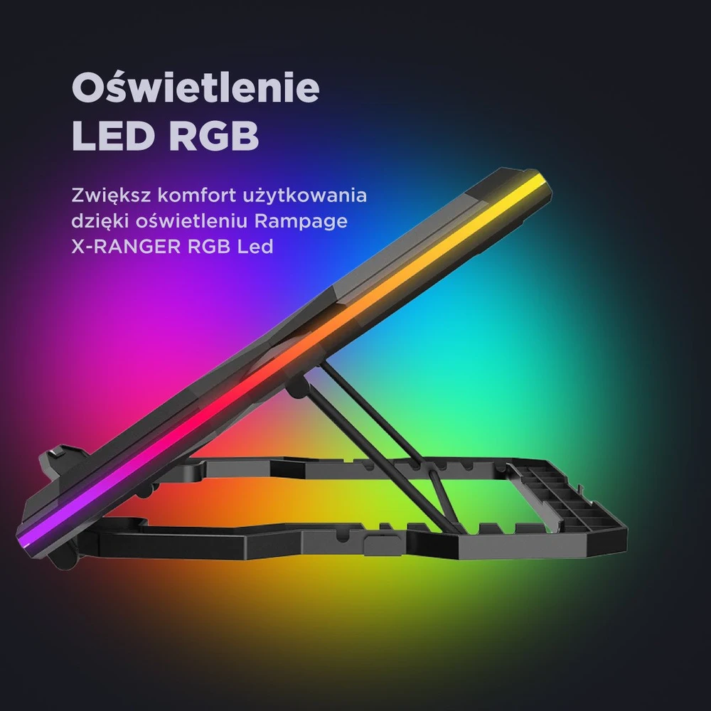Rampage X-RANGER 9-17" RGB reguliuojamas