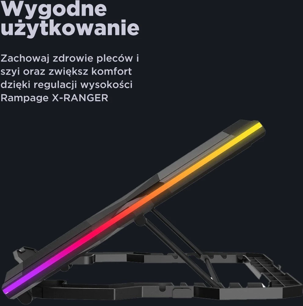 Rampage X-RANGER 9-17" RGB reguliuojamas