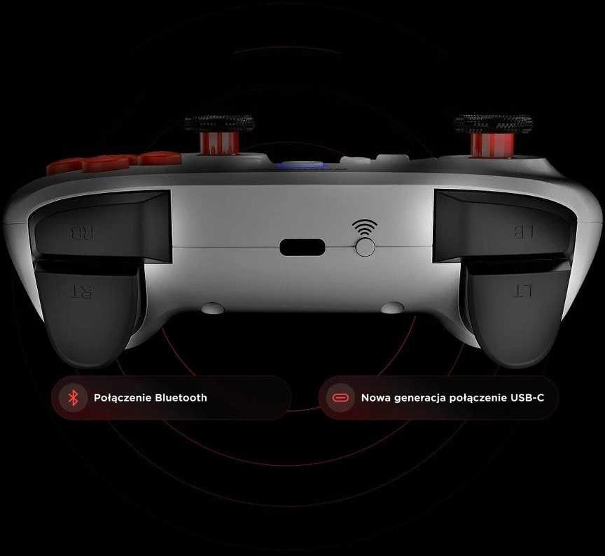 „Rampage Hydra Pro Pad“ ausinės RGB 2.4G, su baltomis magnetinėmis gaiduko galvutėmis