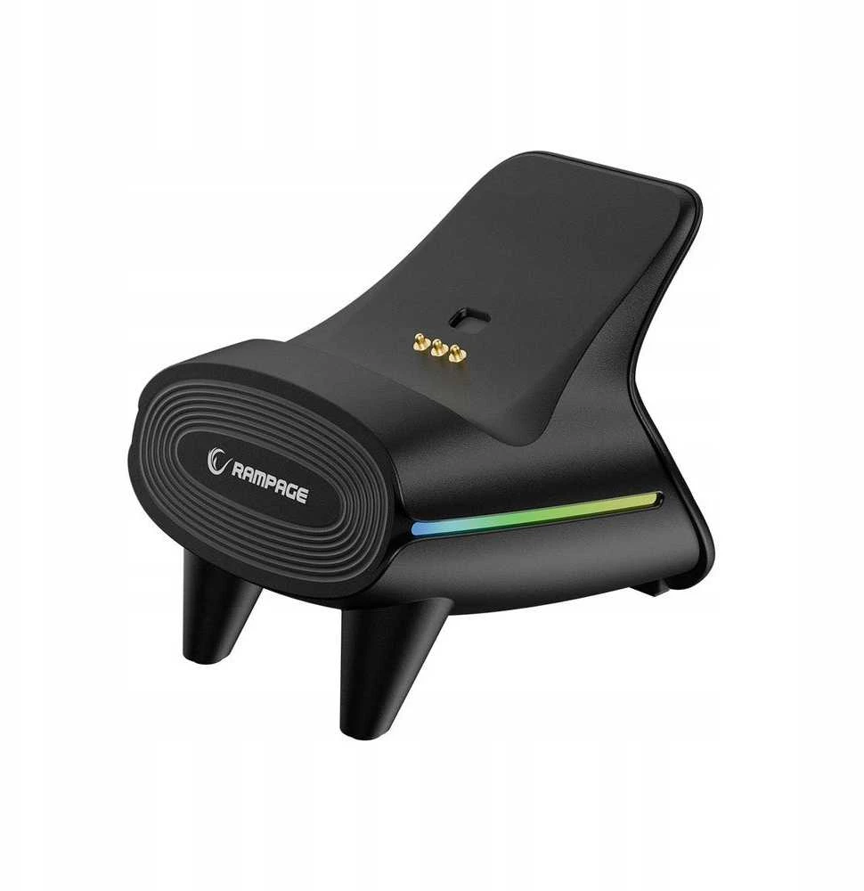 „Rampage Hydra Pro Pad“ kilimėlis RGB 2.4G, juodas, magnetiniai paleidikliai su įkrovimo stotele