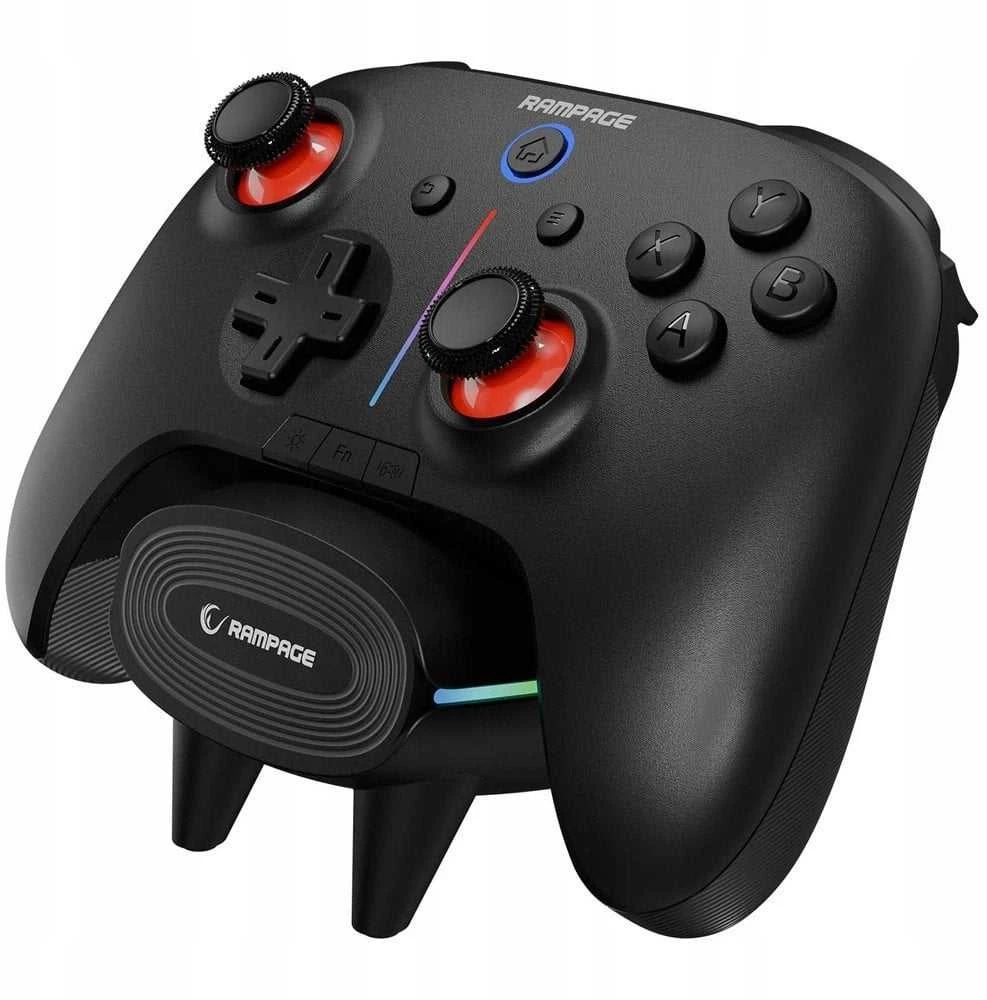 „Rampage Hydra Pro Pad“ kilimėlis RGB 2.4G, juodas, magnetiniai paleidikliai su įkrovimo stotele