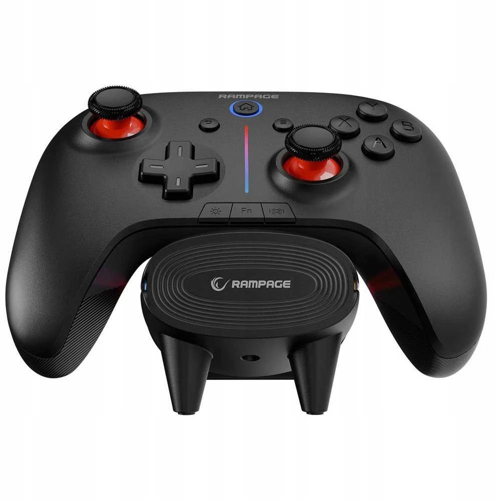 „Rampage Hydra Pro Pad“ kilimėlis RGB 2.4G, juodas, magnetiniai paleidikliai su įkrovimo stotele