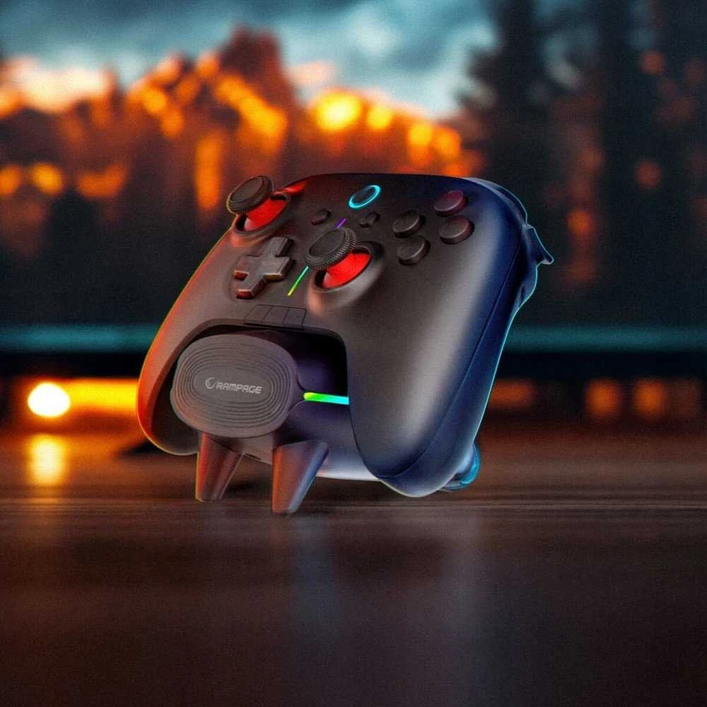 „Rampage Hydra Pro Pad“ kilimėlis RGB 2.4G, juodas, magnetiniai paleidikliai su įkrovimo stotele