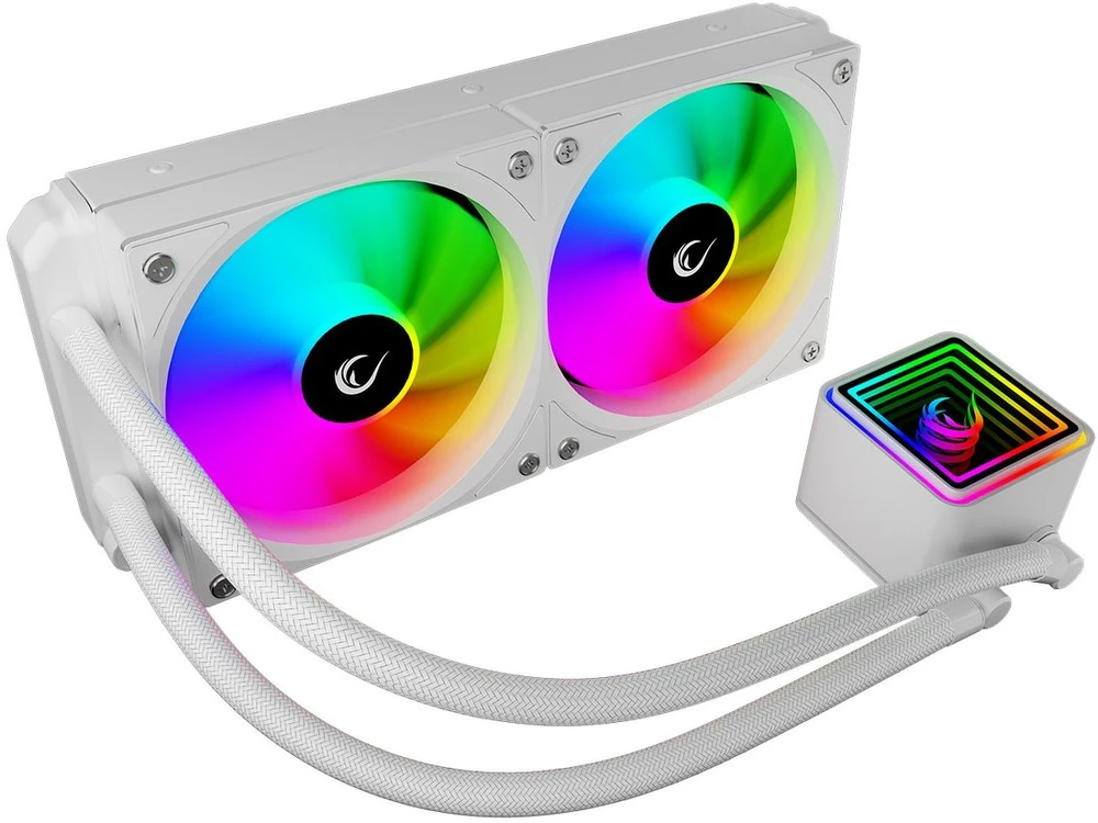 CPU AUŠINTUVAS RAMPAGE INFINITE V240 Baltas ARGB LGA1700/1851/AM5 240mm Liquid Cooler