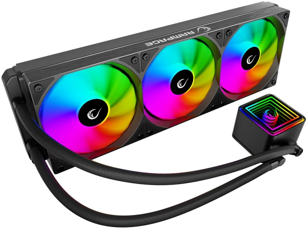 CPU AUŠINTUVAS RAMPAGE INFINITE V360 Juodas ARGB LGA1700/1851/AM5 360mm Liquid Cooler