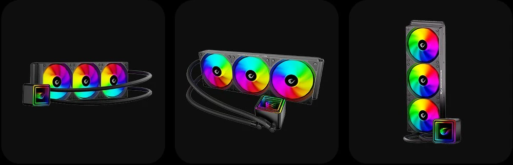 CPU AUŠINTUVAS RAMPAGE INFINITE V360 Baltas ARGB LGA1700/1851/AM5 360mm Liquid Cooler