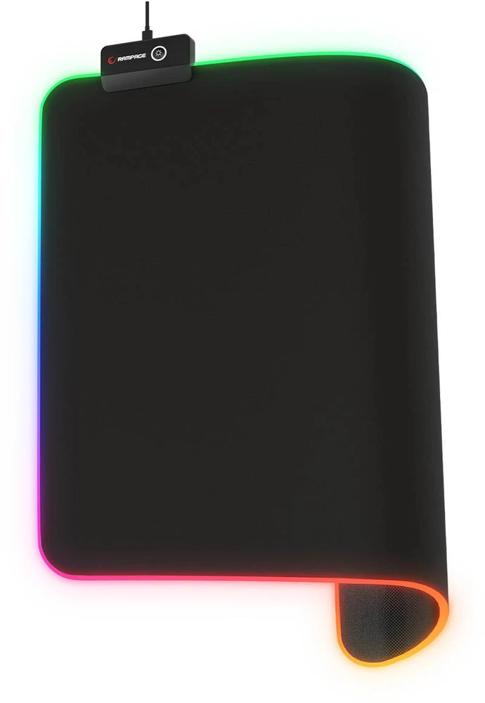 Rampage BLITZ Kilimėlis žaidimams RGB LED 252x328x3 mm juoda