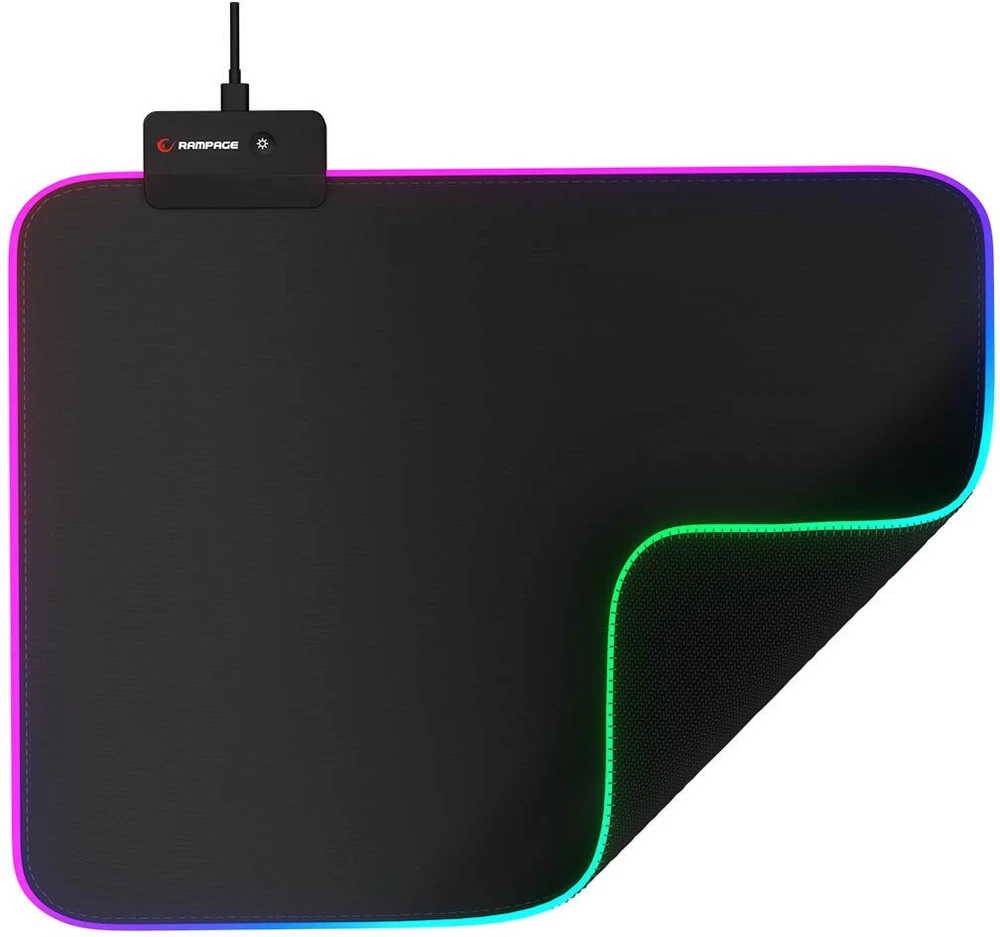 Rampage BLITZ Kilimėlis žaidimams RGB LED 252x328x3 mm juoda