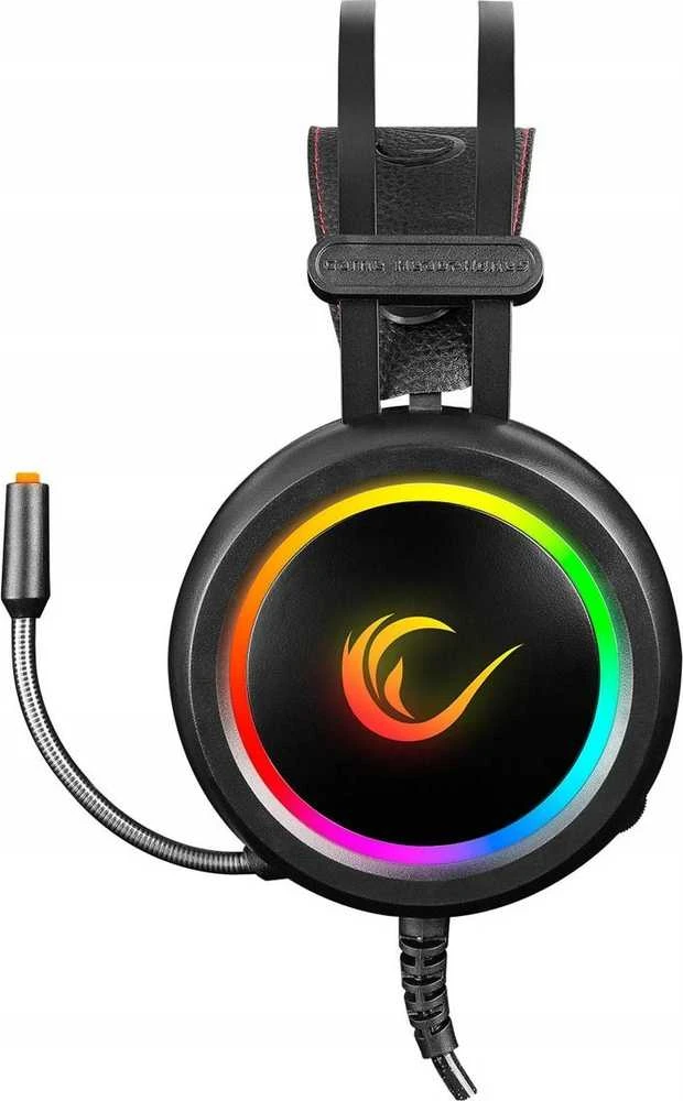 Rampage STORMY Juodas 7.1 USB erdvinio garso ausinės su mikrofonu