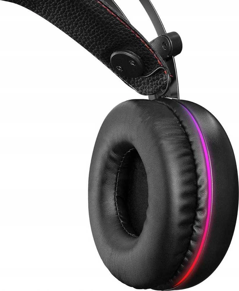 Rampage STORMY Juodas 7.1 USB erdvinio garso ausinės su mikrofonu