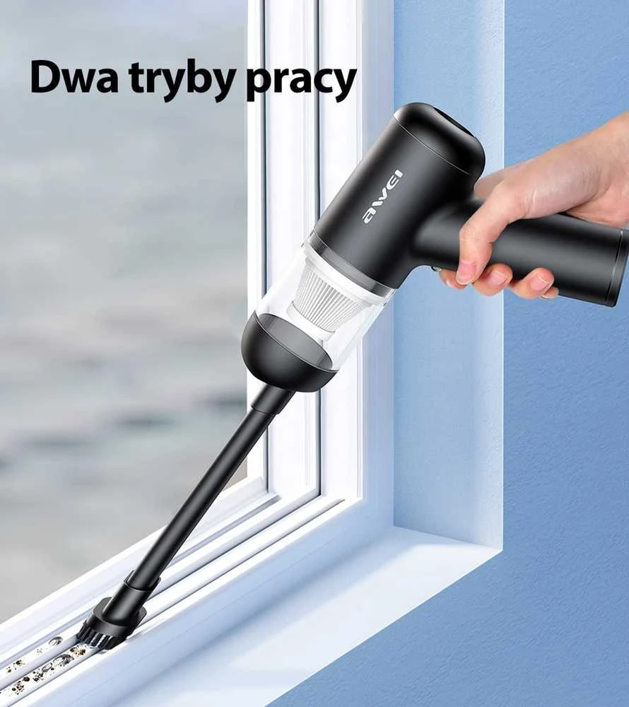 Dulkių siurblys AWEI Mini siurblys V2 belaidis juodos spalvos