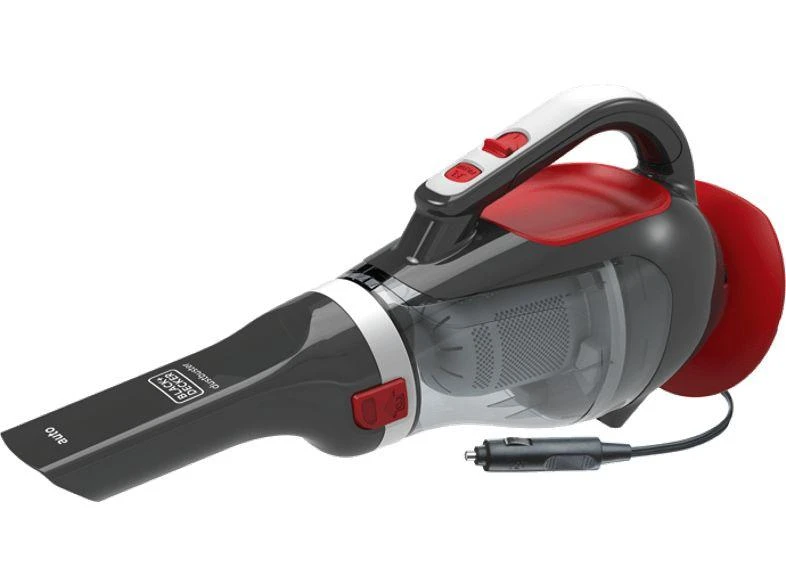 Black & Decker Juodas & Decker automobilinis dulkių siurblys Juodas+DECKER ADV1200-XJ (12W, raudona ir pilka spalvos)