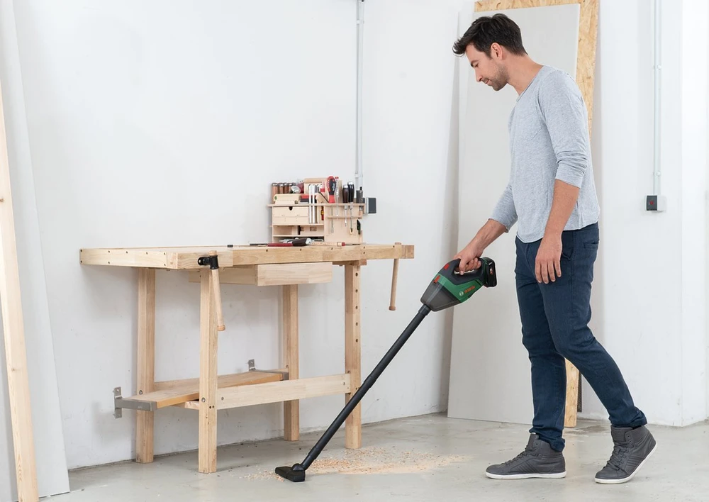 Akumuliatorinis dulkių siurblys Bosch UniversalVac 18, be akumuliatoriaus ir įkroviklio