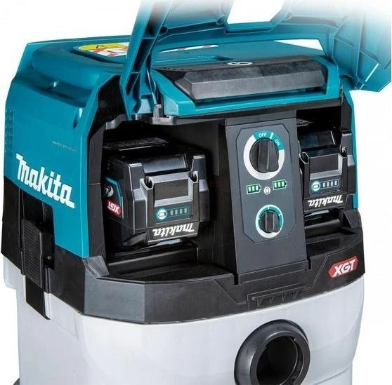 Makita VC003GLZ Akumuliatorinis XGT dulkių siurblys. 2X40V, 40Vmax. Komplektuojamas be akumuliatorių ir kroviklio.