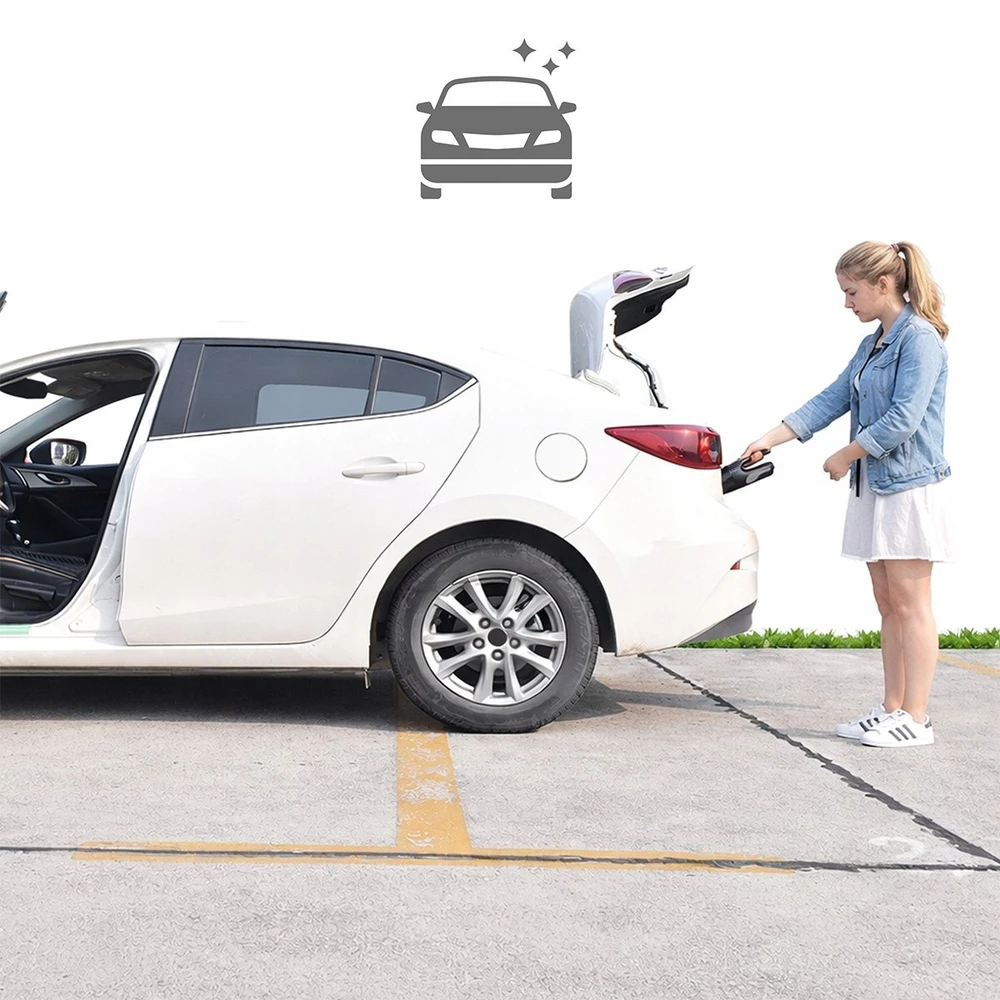 Rankinis dulkių siurblys Zenwire Mini Rankinis Automobilinis Dulkių Siurblys Belaidis Galingas Baterinis USB-C