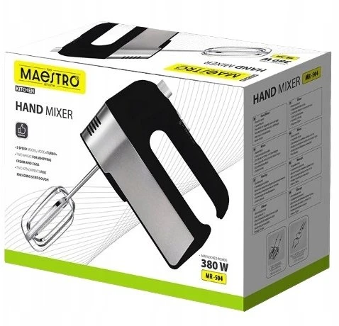 Maestro MR-504 Hand mixer Juodas