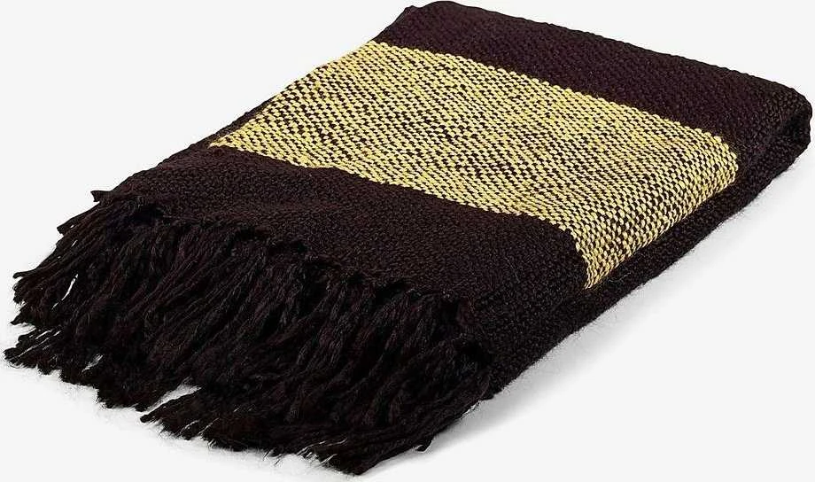 bercato Koc GOLD - 130x170cm - Akryl - juoda - auksinė