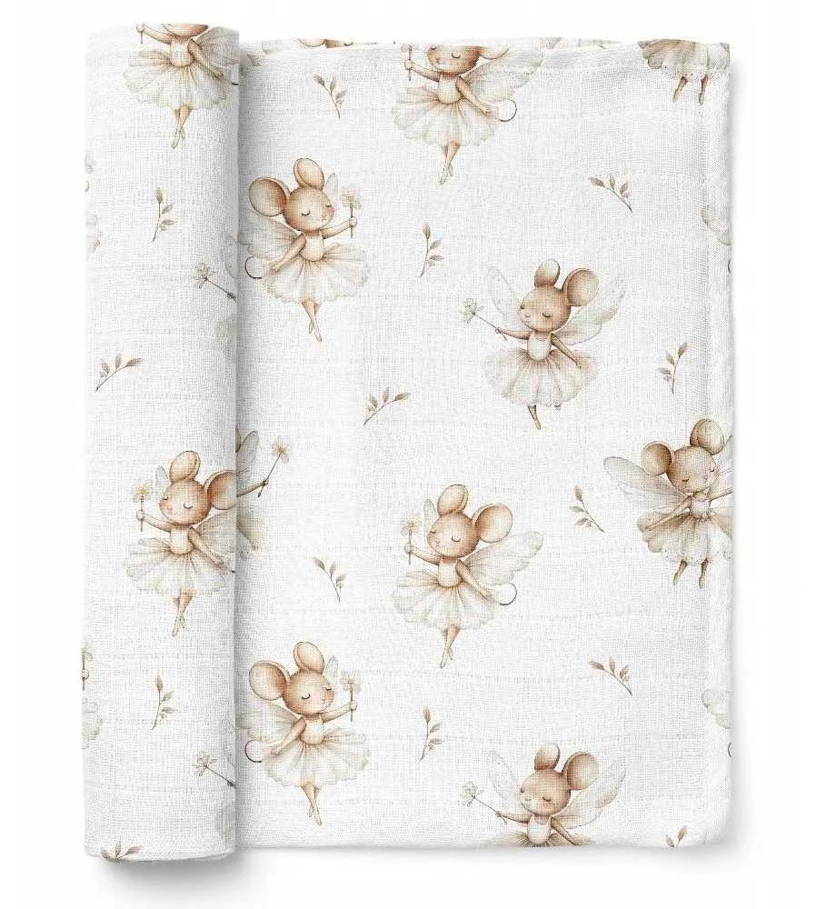Rankšluostis Bocioland BOCIOLAND BL194-BAMBOO sauskelnės 75x75 pelėms