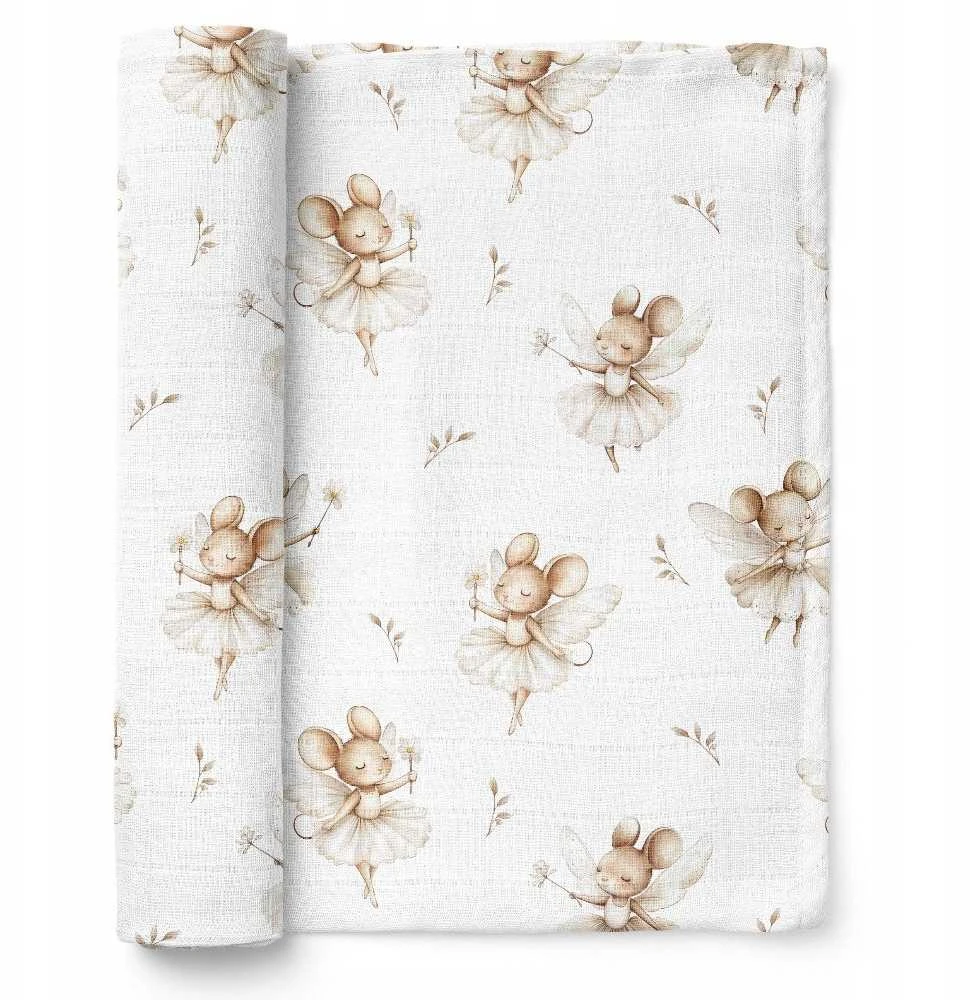 Rankšluostis Bocioland BOCIOLAND BL194-BAMBOO sauskelnės 75x75 pelėms